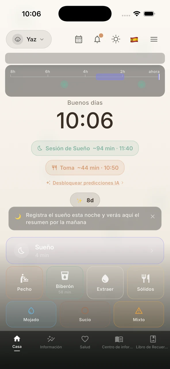Cronología diaria de Whispie
